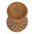 Debossed Terra-cotta Candle Pillar Holder for 3 Inches Pillar
