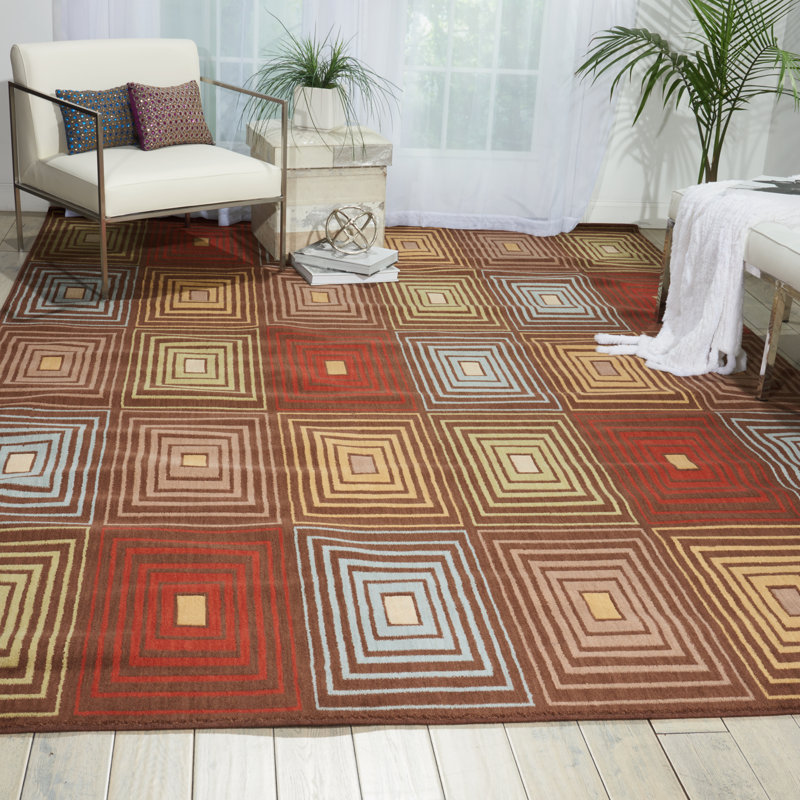 Candee Wool Geometric Indoor Rug, Rectangle 7'9" x 10'10"