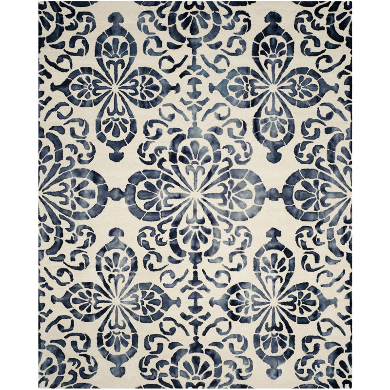 Oakton Hand Tufted Wool Oriental Rug, Rectangle 4' x 6'