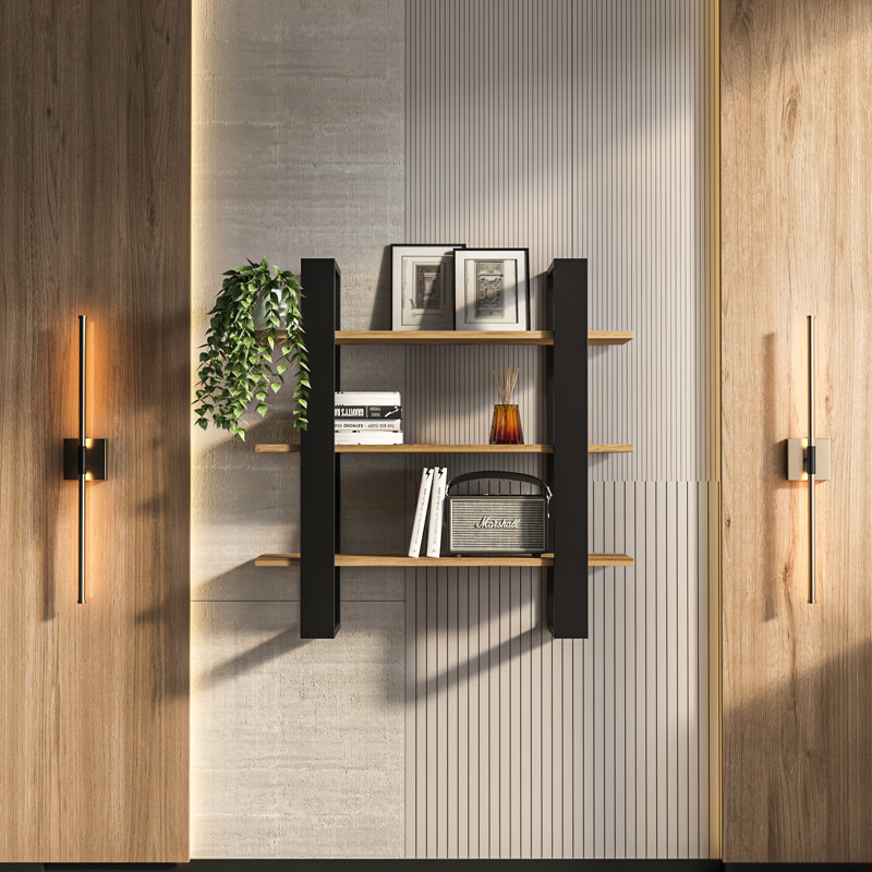 Demandrea Wallshelf, Oud Black