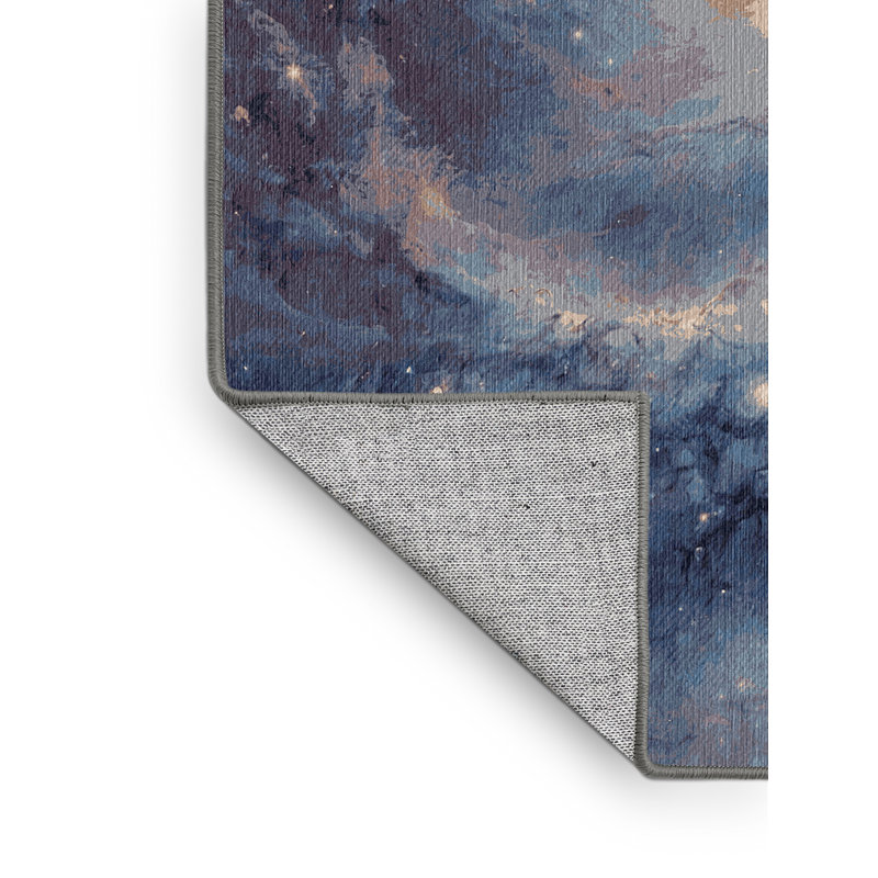 Tapis gris lavable à la machine, Rectangle 7 pi x 9 pi