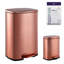 Ensembles de poubelle à pédale rectangulaire 1,3 gallon Connor-58788534