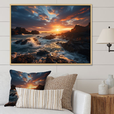 " Sky Ephemeral Coastal Sunbeams I "