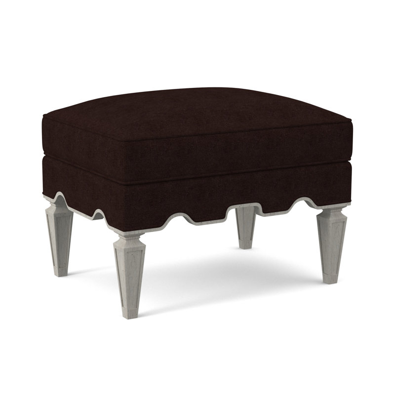 Repose-pieds Palm Beach, Bisque, Mélange de polyester acajou Margaret