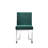 Pangea Home Dexter Upholstered Modern Velvet Dining Side Chair (Set of 2) – Upholstered Dining Chairs with Steel Legs, Luxurious Contemporary Kitchen & Dining Room Seating - Green Velvet with Silver Legs-1092482540-1092482320