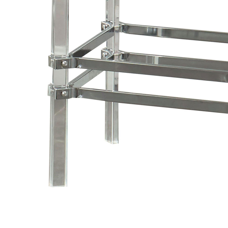 Breide Glass Top End Table