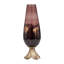 Abstract Glass Vase with Gold Accents-1461252933