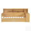 Lit de jour en bois avec tablettes de rangement, lit multifonctionnel avec 2 tiroirs et bureau d'étude-1185889433-1185889432