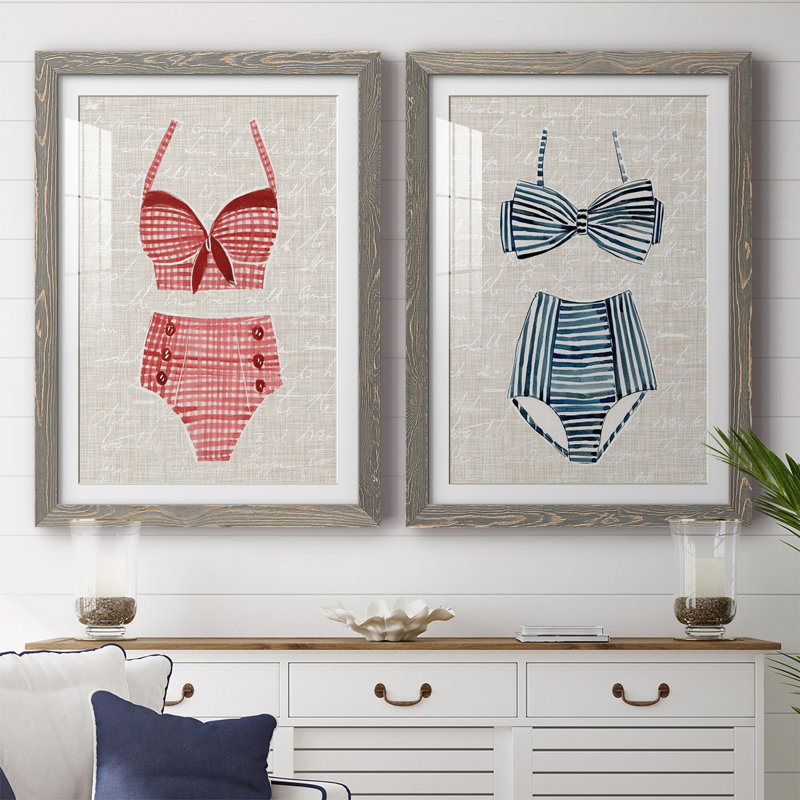 Reproduction encadrée de qualité rétro vintage - prêt à accrocher, Gris, H 31,5 po x l 88 po x P 1,5 po