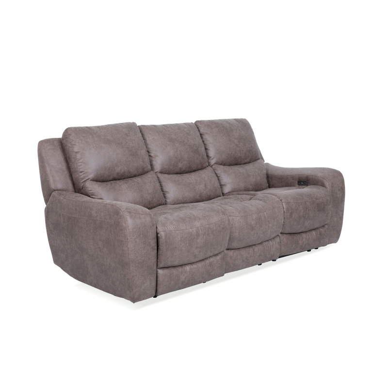 Partida 3-Seat Upholstered Power Recliner Sofa, Brown