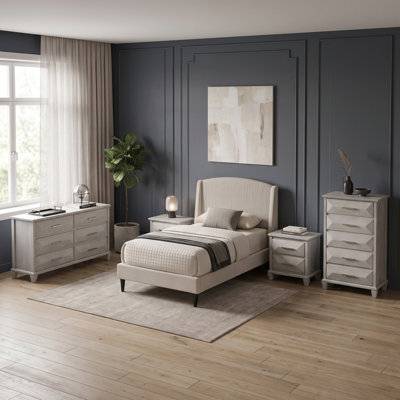 Clarence Contemporary 5 Pieces Bedroom Set