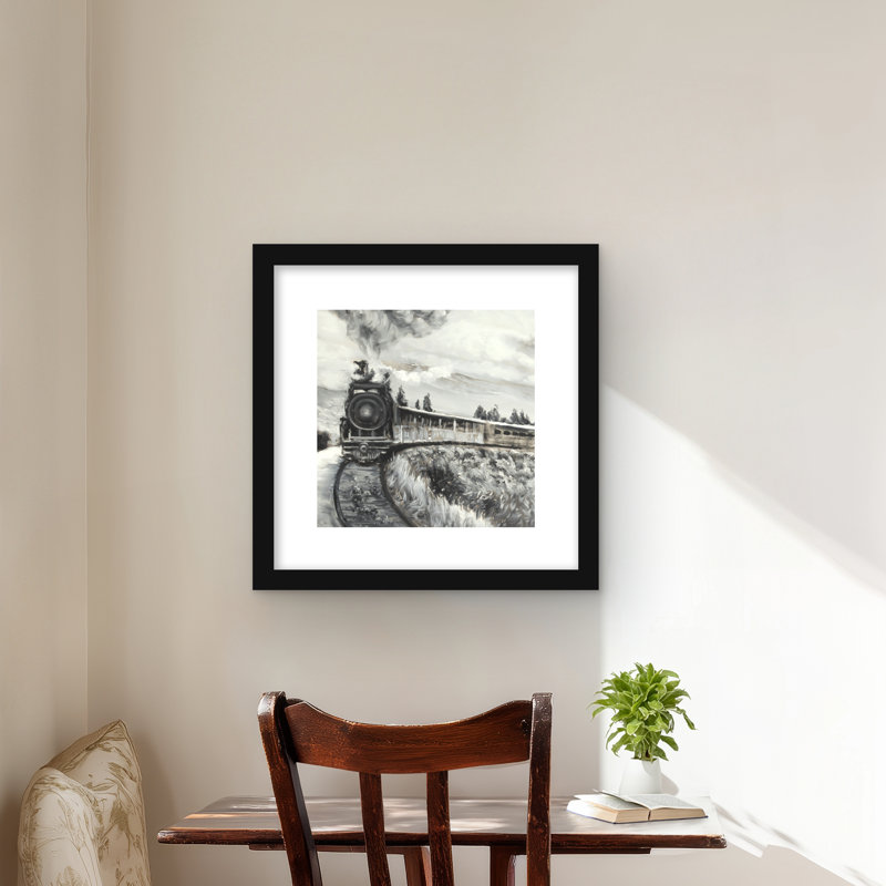 Impression d'un train à vapeur - Man Cave Home Decor