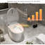 Toilette bidet allongée à double chasse