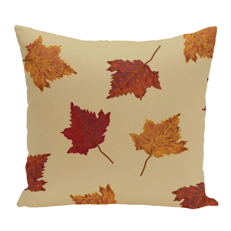Housse de coussin d'extérieur carré et insert, Or, H 16 po x l 16 po