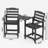 High Top Adirondack Chair Set Of 2 With Connecting Table-996917515
