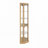 Lighted Corner Curio Cabinet - Elegant Glass Display Case for Living Room-258148426