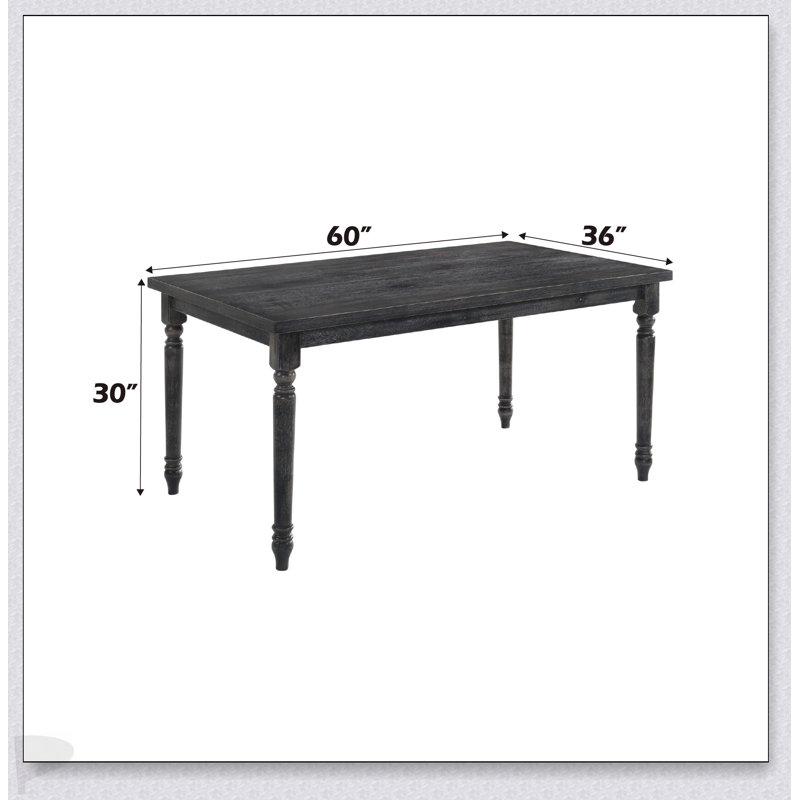 Table de salle à manger Claudia II au fini gris patiné avec rangement dissimulé et surface spacieuse, pour un décor moderne et traditionnel.