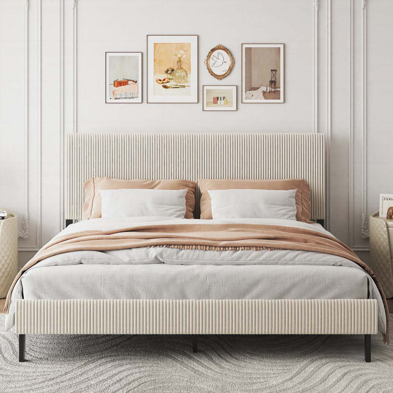 Lit plateforme tapissier