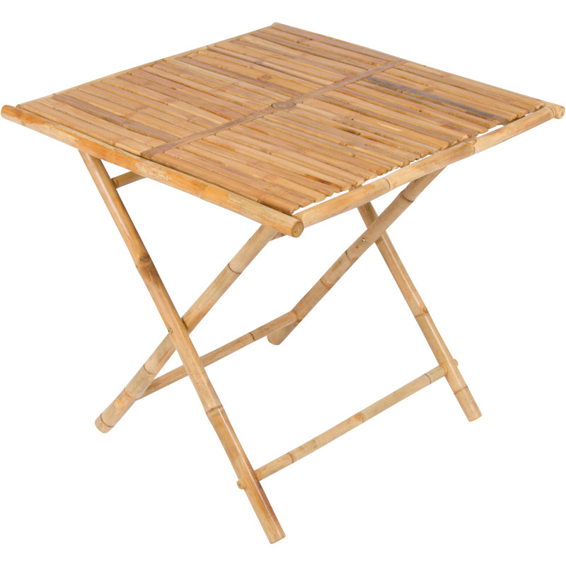 Table de salle à manger pliante en bois massif Latsia