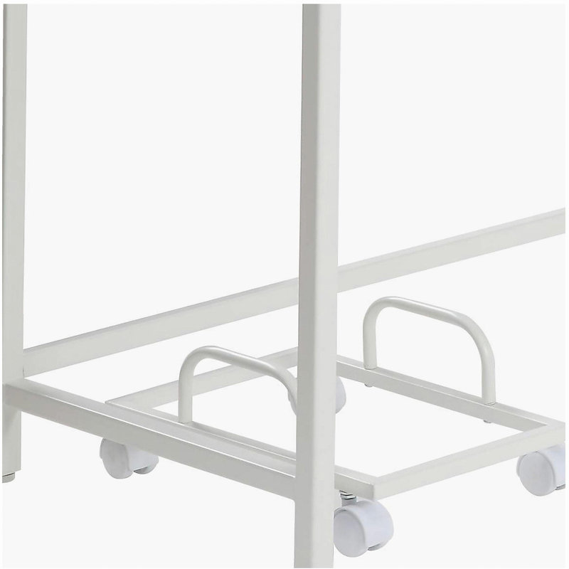 Bureau en L gris et blanc, Gris / Blanc