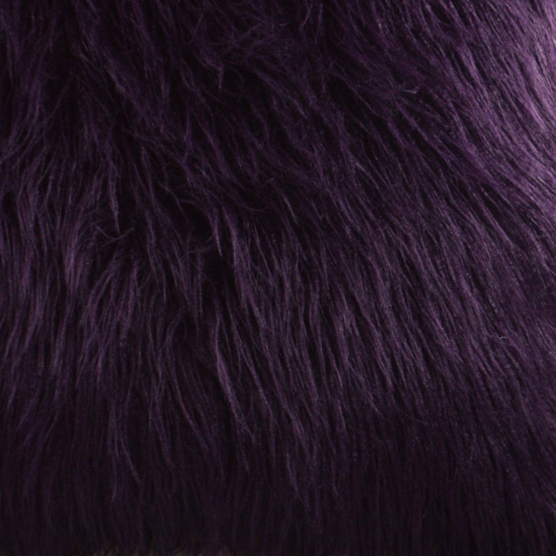 Llama Fur Fabric, Plum