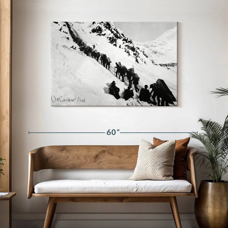 Keiri Prospectors Climbing The Chilkoot Pass, 30" H x 45" W