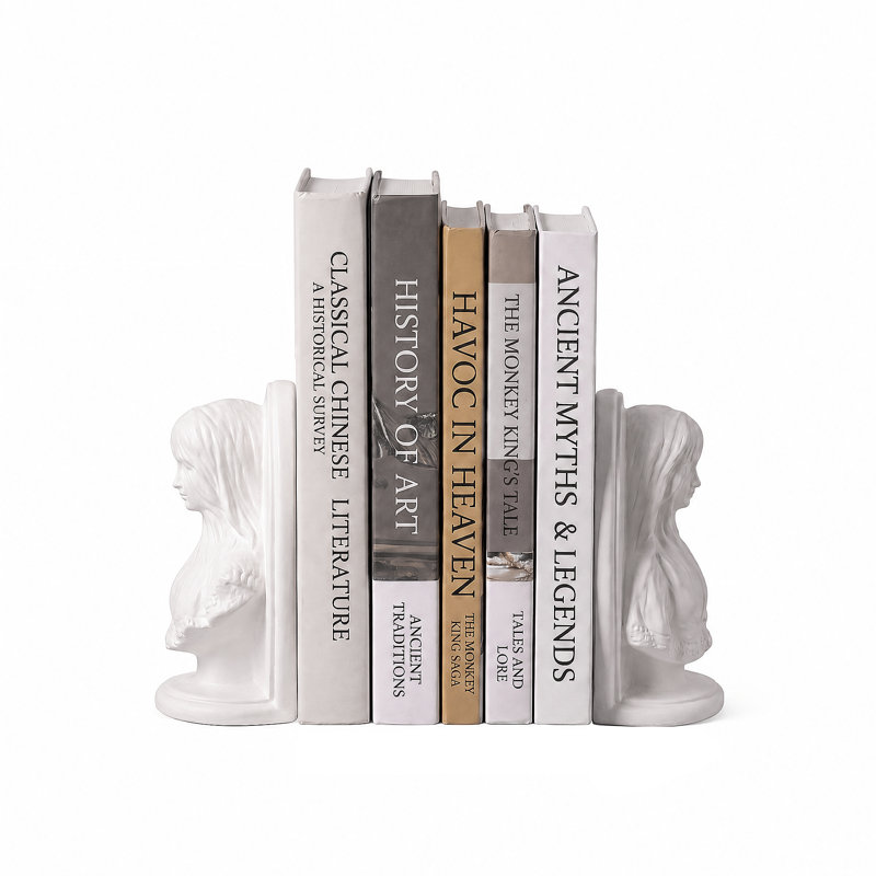 Serre-livres en résine Aria Veiled Maiden