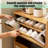 Shoe Cabinet With 3 Rattan Flip Drawers, Bamboo Shoe Storage Cabinet With Coat Hooks