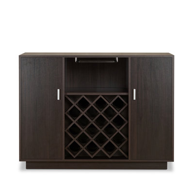 Espresso Finish Wine Cabinet