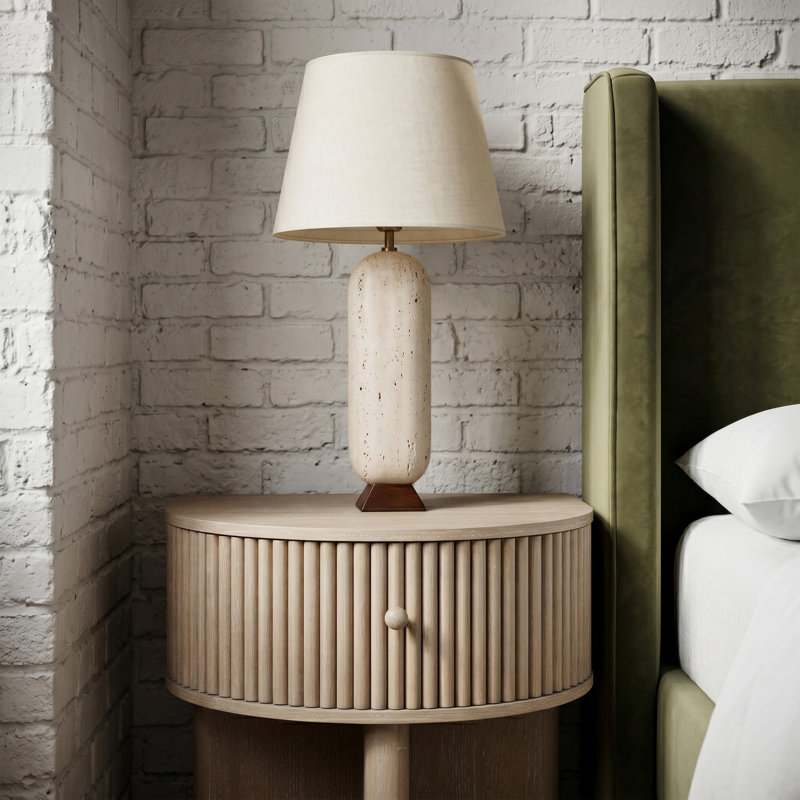 Lampe de table Culloden, Stone, Travertine, Natural
