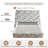 Gerhart  51.5" Luxlury Headboard Hydraulic Lift Up Storage Upholstered Platform Bed,Trapezoid,Chenille Floral,King-1670049987-1670049999