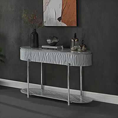 Table de canapé avec tablette inférieure