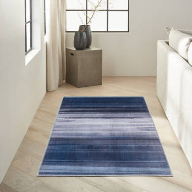 Javen Blue Machine Washable Non-Skid Rug Latitude Run Rug Size: Rectangle 8'10 x 12'2