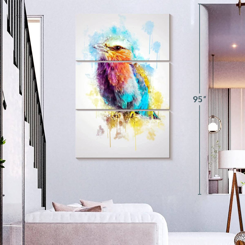 Brampt Lilac Breasted Roller, 74" H x 48" W