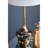 D15x29" Table Lamp With Glass Drum