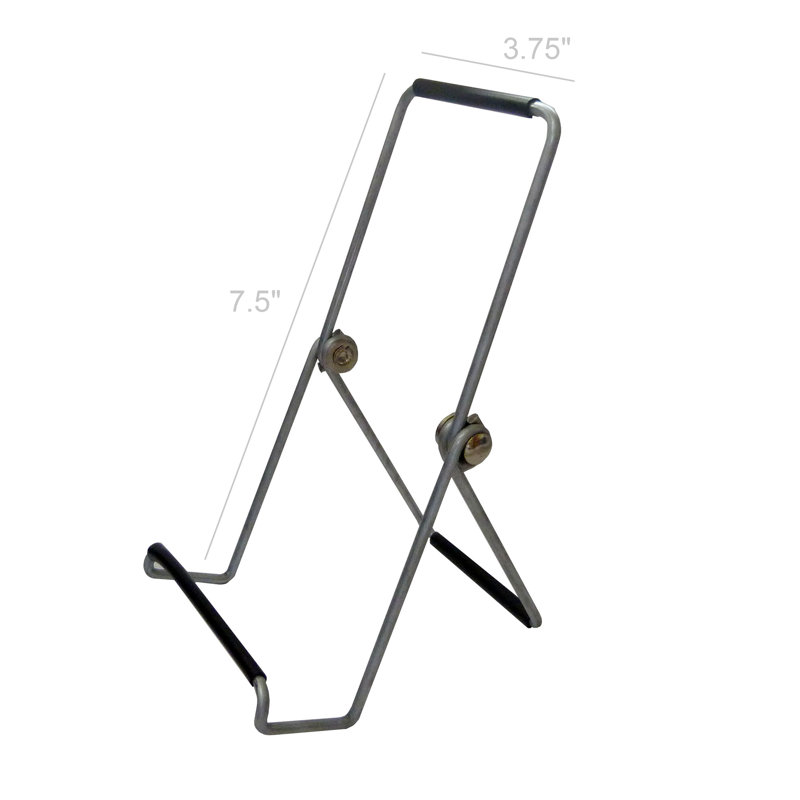 Chevalet pour table Fixturedisplays® avec rebord de 1,25 pouce, 3,75 x 7,5 - noir