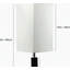 LAMPE DE TABLE EN BOIS CARRÉE DE 26 po H (1 PC / RTC) (0,92 / 5,55)