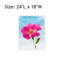 «Pink Botanical Flower», reproduction d'art sur toile 24 x 18 po