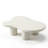 48.4" Cream Cloud‑Shaped Coffee Table