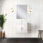 Meuble-lavabo l 24 po x P 22 po avec teinture - Quartz et miroir
