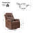 Giselle 26.5" Wide Manual Swivel Rocker Recliner with Metal Base-671010846