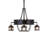Elizette 4 - Light Dimmable Geometric Chandelier