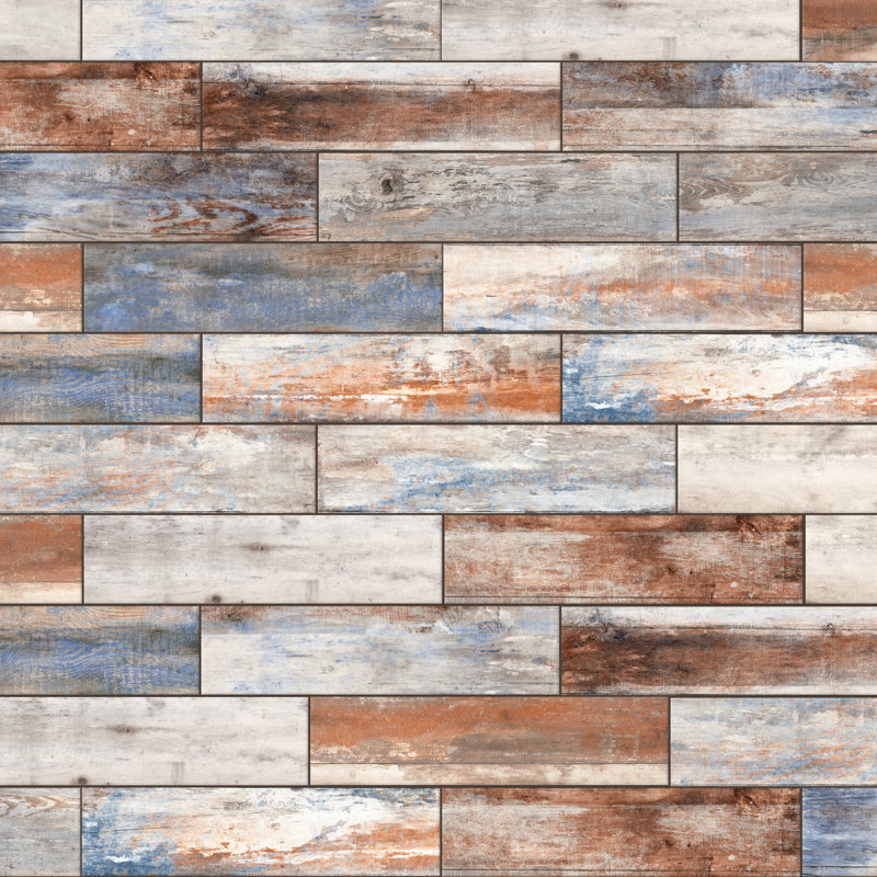 Valor 6" x 24" Porcelain Wood Look Wall & Floor Tile