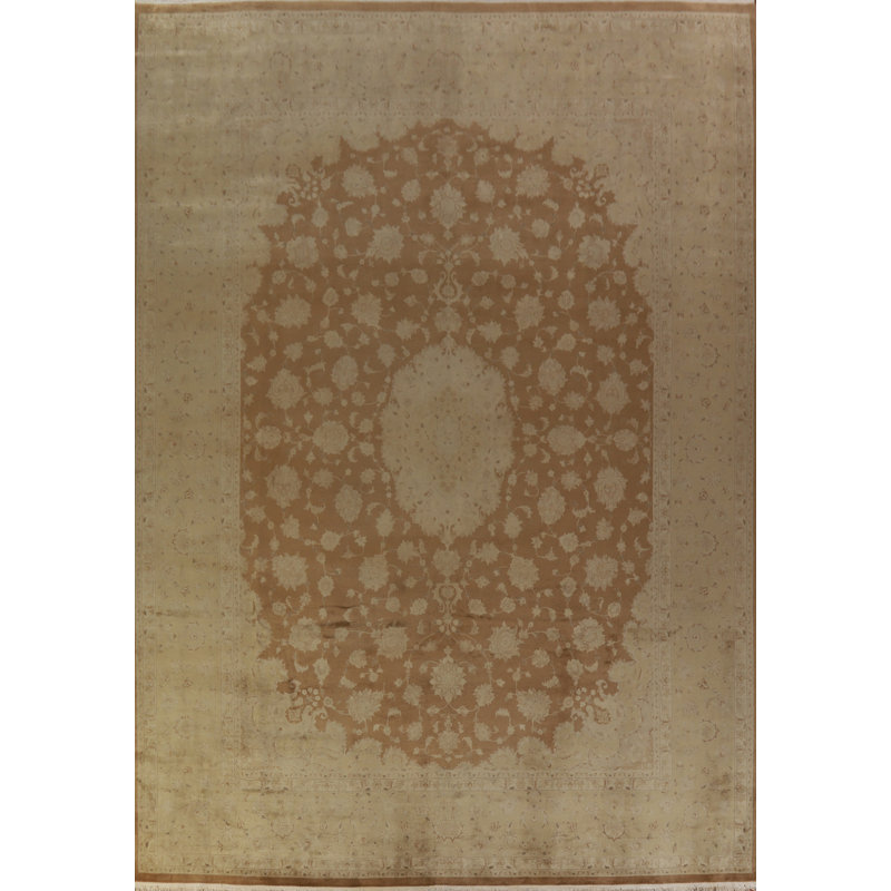 Tapis traditionnel en laine à teinture végétale 11 x 16