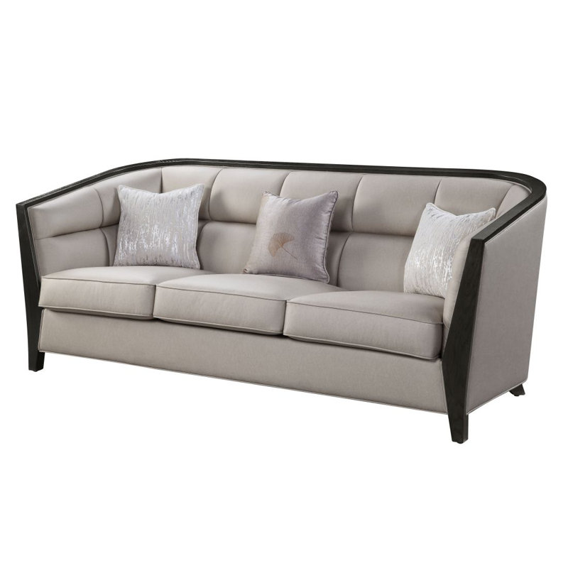 Canapé Bahati Modern Zemocryss avec 3 coussins, tissu