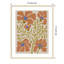«The Creative Bunch Studio», plante d'intérieur abstraite orange sur fond brun clair encadrée sur papier par The Creative Bunch Studio-91291774-91291780