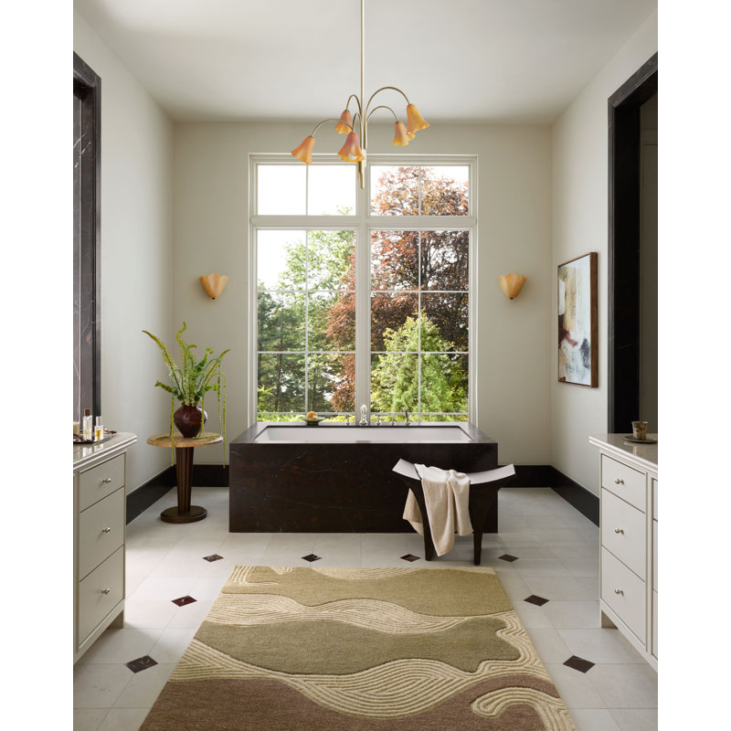 Brigette Romanek Madi Linen / Multi Area Rug, Rectangle 8'6" x 11'6"