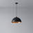Modern Glossy Black Dome Chandelier