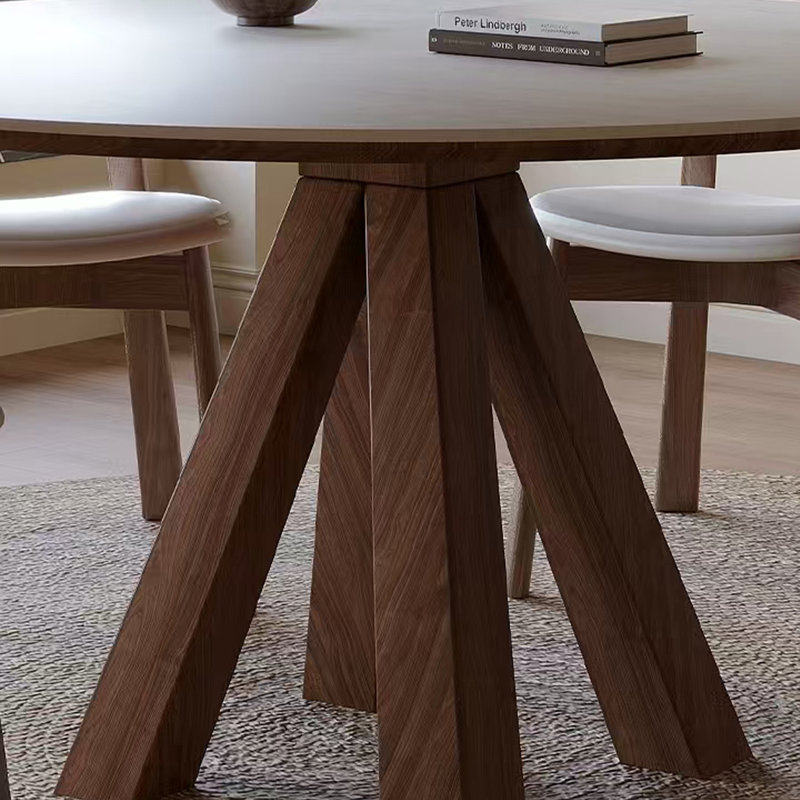 Combinaison de chaise ronde Mid Mid, H 29,52 po x L 51,18 po x l 51,18 po, 5 pièces: table, 4 chaises
