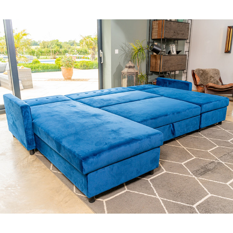 Shawny 6 Seater Sofa Bed, Blue
